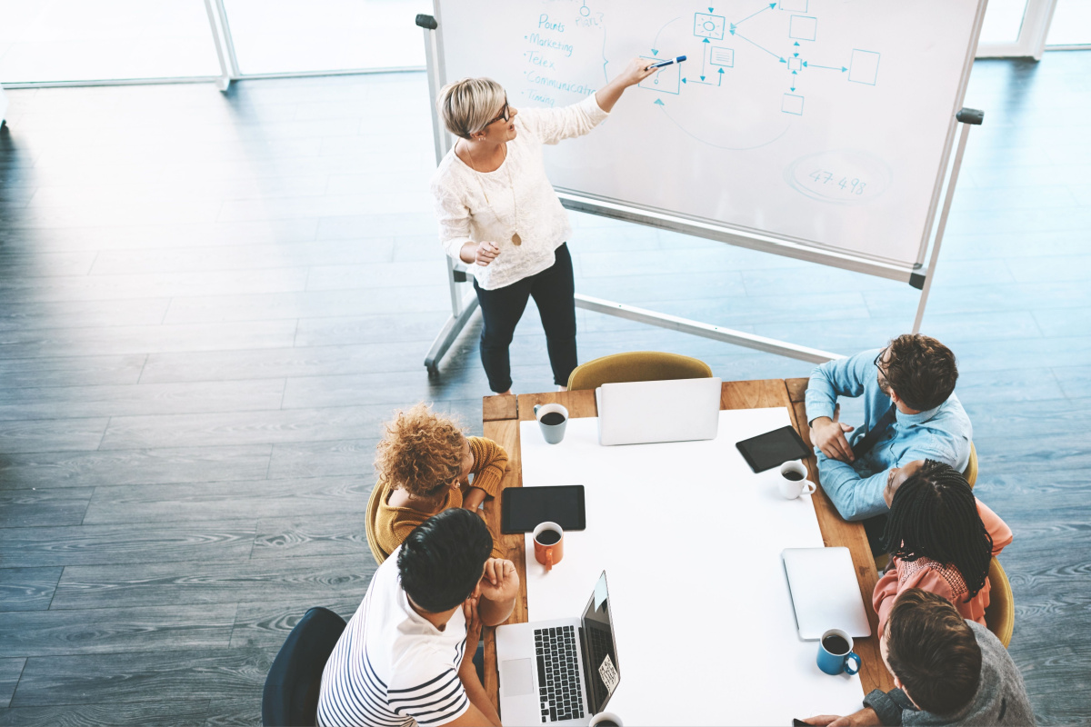 Fractional CMO strategic planning meeting