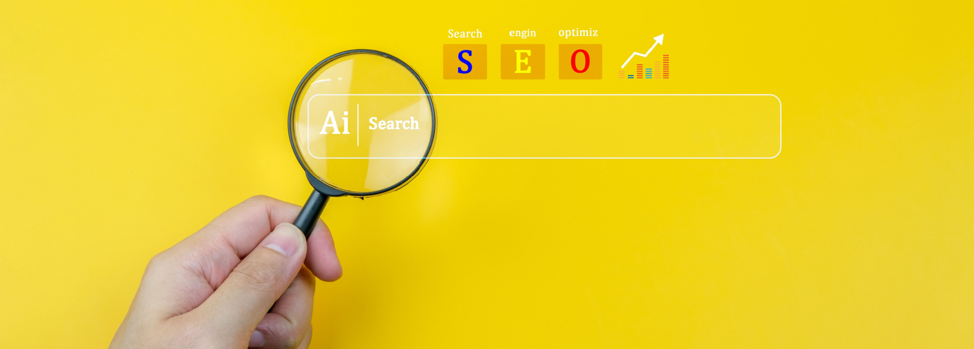 Local SEO illustration showing nearby search results and map visibility