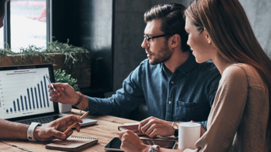 Marketing strategy team reviewing SEO and digital growth analytics in Atlanta