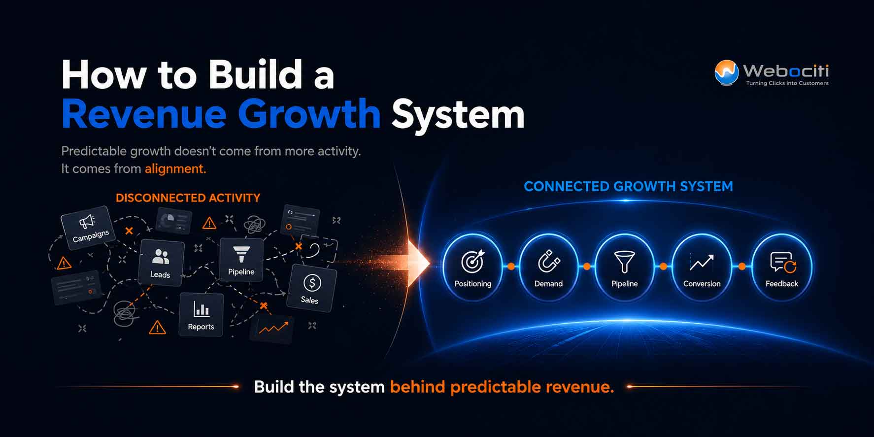 Hero graphic showing disconnected
