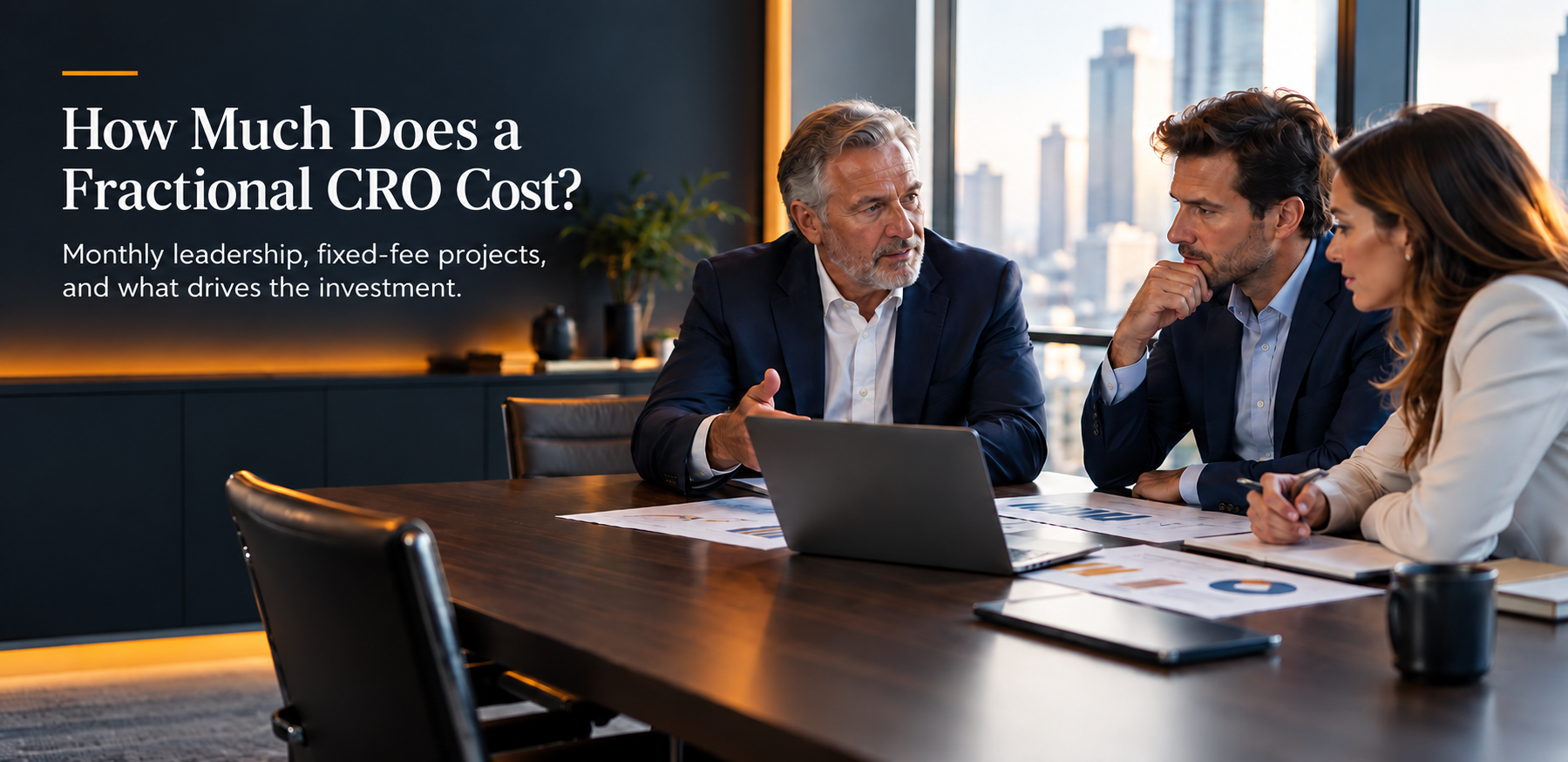 How much a fractional CRO costs, including monthly leadership and fixed-fee projects
